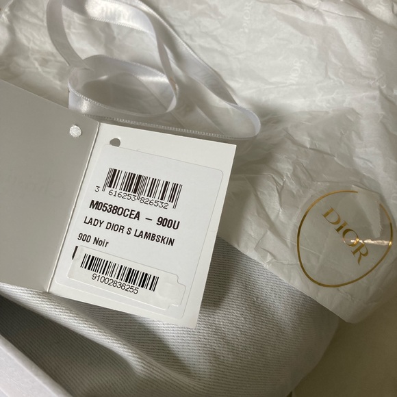 Small Lady Dior My ABCDIOR Bag in Noir with Tonal Enamel D. I. O. R. Charms - Picture 14 of 16